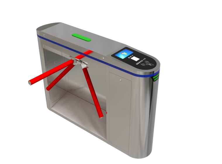 Turnstile for ticket checking at paid areas