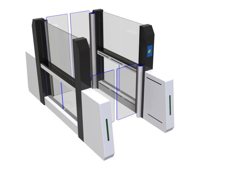 Anti-tailgating AB turnstile