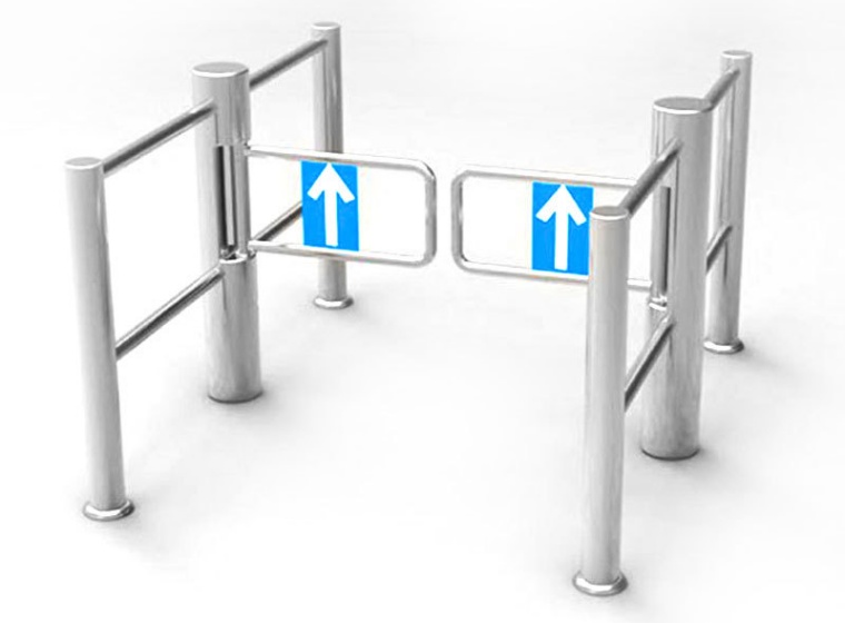 Supermarket four-legged turnstile